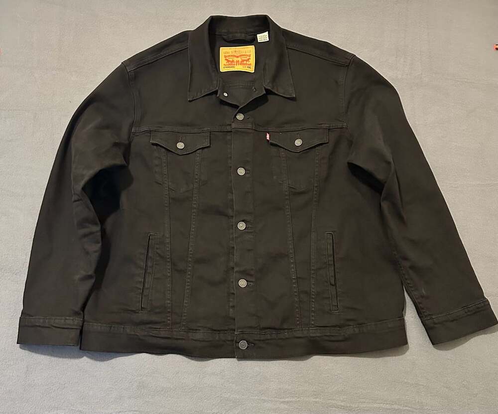 Levi's Trucker Jacket Size XXL Black Denim Jacket